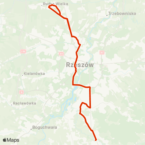 RTM Rzeszów  map