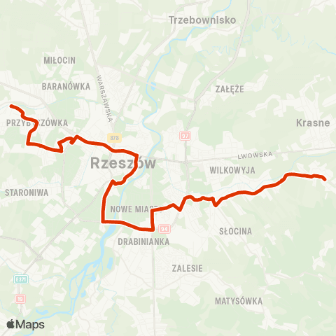 RTM Rzeszów  map