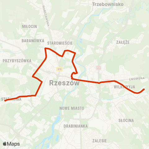 RTM Rzeszów  map