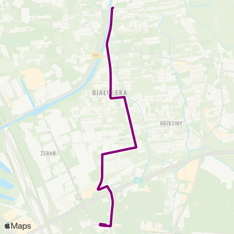 ZTM Warszawa Metro Bródno – Brzeziny map