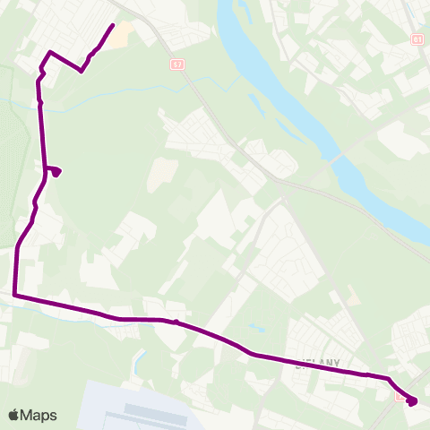 ZTM Warszawa CH Łomianki – Metro Marymont map