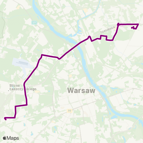 ZTM Warszawa Nowe Bemowo – CH Marki map