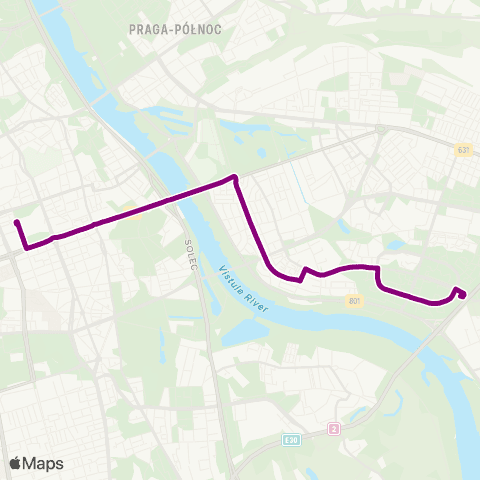 ZTM Warszawa Emilii Plater – Gocław map