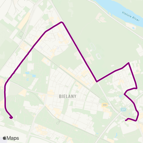ZTM Warszawa Chomiczówka – Metro Marymont map