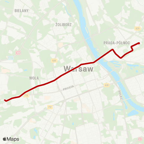 ZTM Warszawa Kawęczyńska - Bazylika – Cm. Wolski map