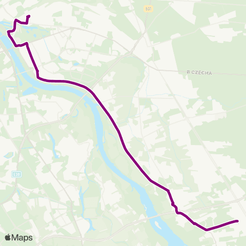 ZTM Warszawa Dw. Wschodni (Lubelska) – Falenica map
