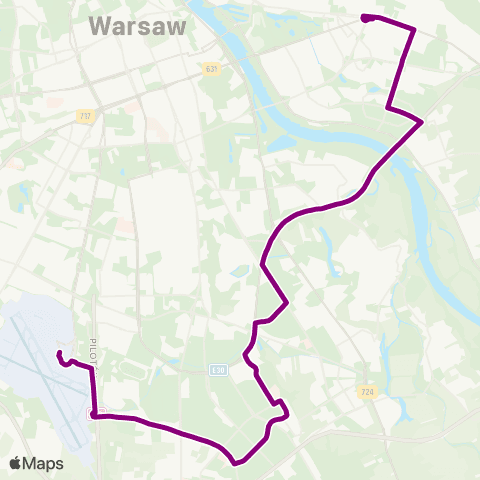 ZTM Warszawa Lotnisko Chopina – Wiatraczna map