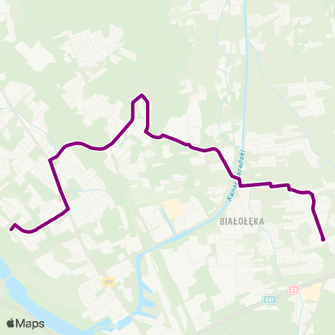 ZTM Warszawa Os. Derby – Tarchomin map
