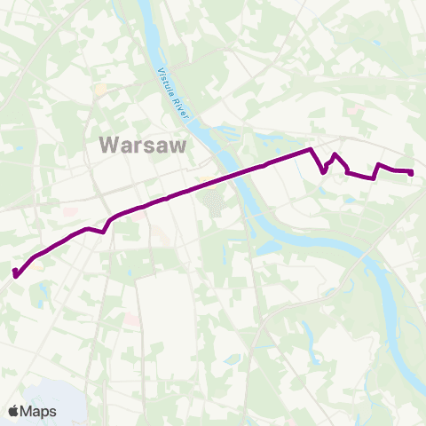 ZTM Warszawa CH Reduta – Witolin map