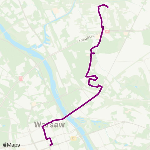 ZTM Warszawa Grodzisk – Dw. Centralny map