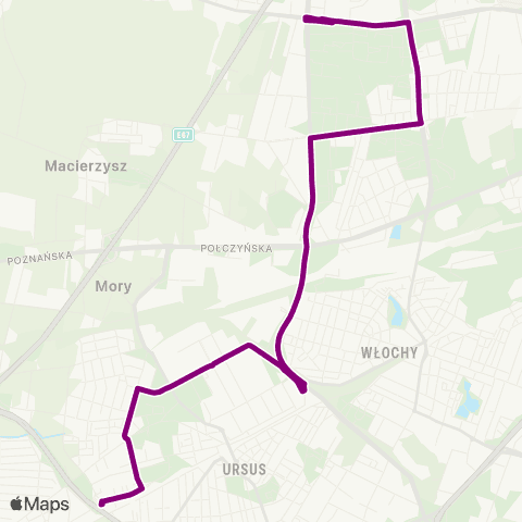 ZTM Warszawa Os. Górczewska – Ursus-Niedźwiadek map