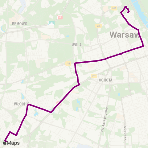 ZTM Warszawa Konwiktorska – Skorosze map
