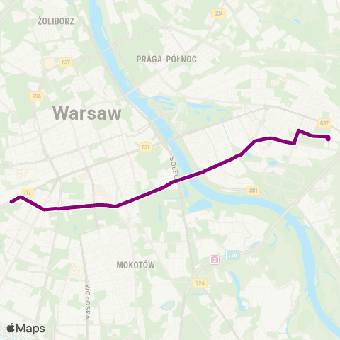 ZTM Warszawa Rondo Zesłańców Syberyjskich – Witolin map