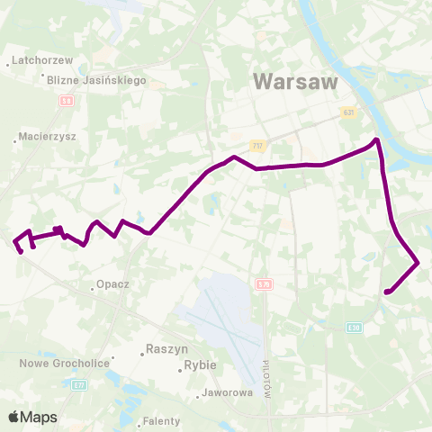ZTM Warszawa Ursus-Niedźwiadek – Stegny map