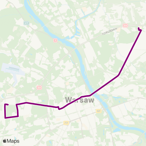 ZTM Warszawa CH Marki – Znana map