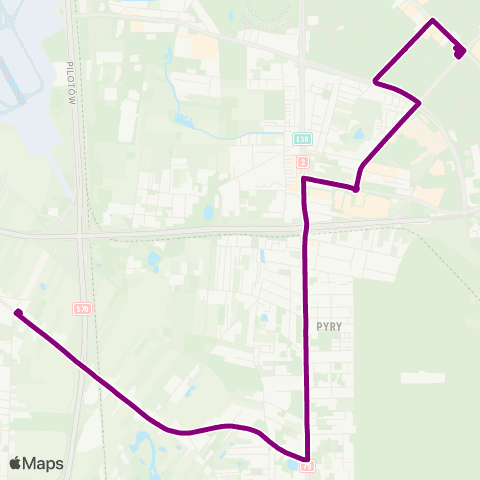 ZTM Warszawa Dawidy – Ursynów Płd. map