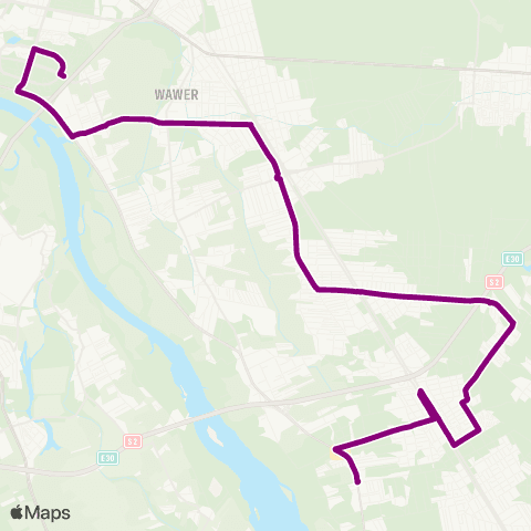 ZTM Warszawa Błota – Gocław map