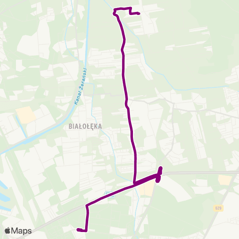 ZTM Warszawa Os. Zielona Dolina – Metro Bródno map