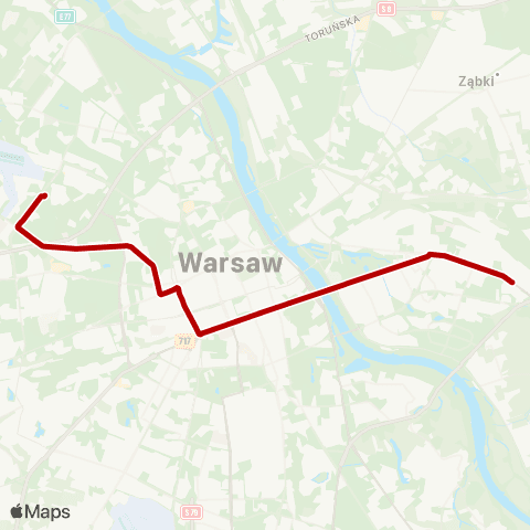 ZTM Warszawa Nowe Bemowo – Gocławek map
