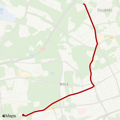 ZTM Warszawa Metro Marymont – Cm. Wolski map