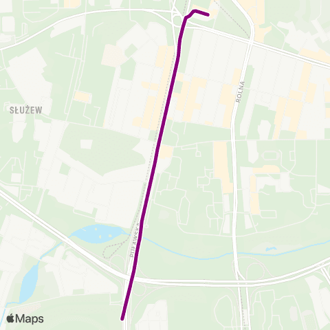 ZTM Warszawa Wyścigi – Metro Wilanowska map