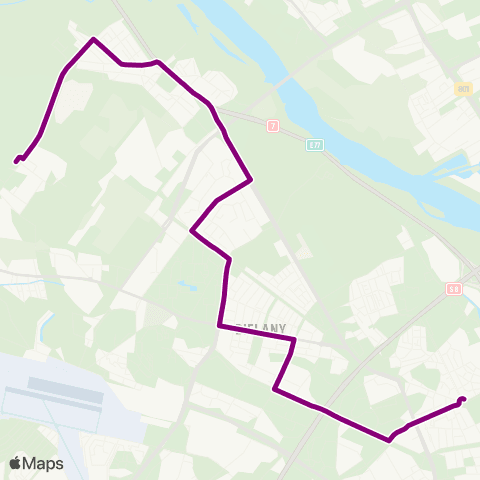 ZTM Warszawa Cm. Północny - Brama Gł. – Pl. Wilsona map