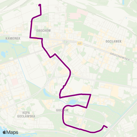 ZTM Warszawa Kamionek – Gocław map