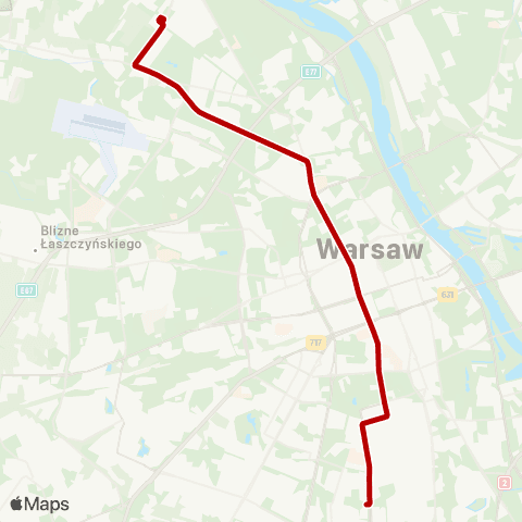 ZTM Warszawa Kielecka – Metro Młociny map