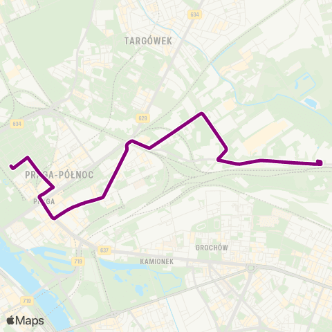 ZTM Warszawa Utrata – Pl. Hallera map