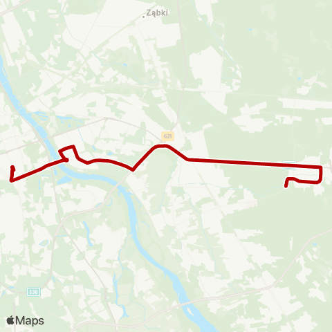 ZTM Warszawa Metro Politechnika – Stara Miłosna (Graniczna) map