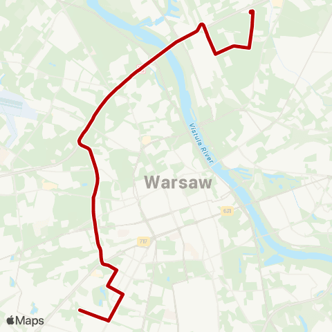 ZTM Warszawa Instalatorów – Bródno - Podgrodzie map