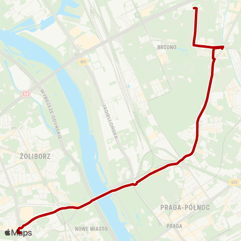 ZTM Warszawa Rondo „Radosława” – Bródno - Podgrodzie map