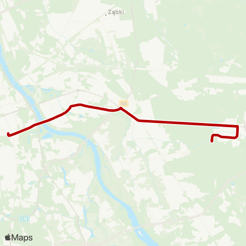 ZTM Warszawa Metro Politechnika – Stara Miłosna (Graniczna) map
