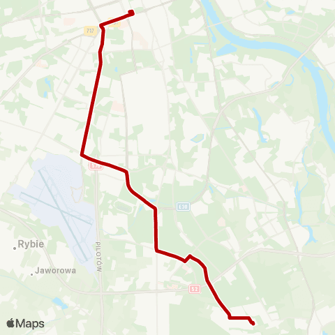 ZTM Warszawa Os. Kabaty – Dw. Centralny map