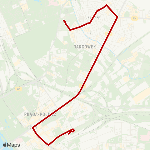 ZTM Warszawa Dw. Wschodni (Kijowska) – Gilarska map