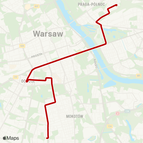 ZTM Warszawa Banacha – Kawęczyńska - Bazylika map