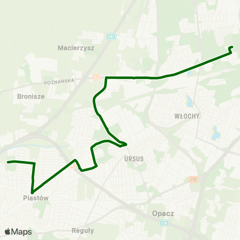 ZTM Warszawa Piastów Ogińskiego – Cm. Wolski map