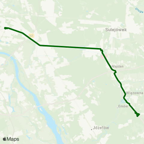 ZTM Warszawa Os. Radiówek – Wiatraczna map