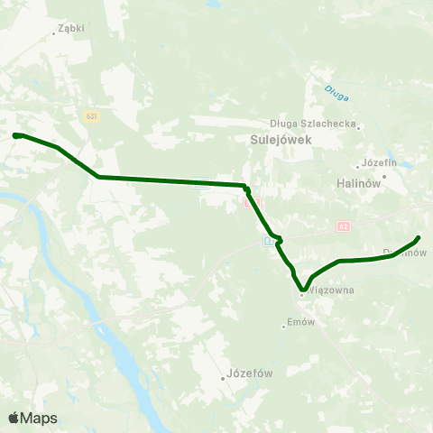 ZTM Warszawa Brzeziny – Wiatraczna map