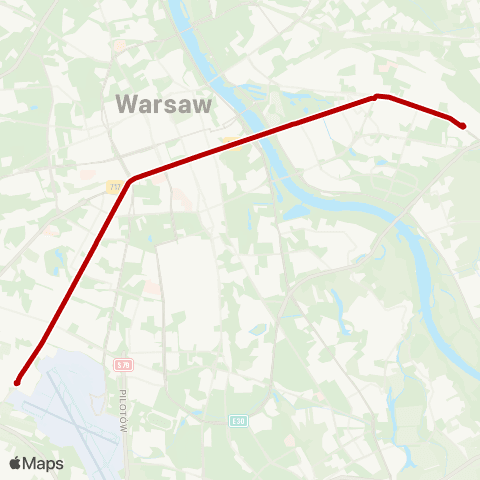 ZTM Warszawa Gocławek – P+R Al. Krakowska map