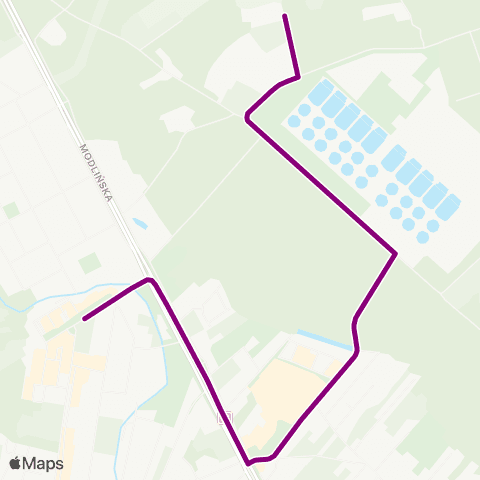 ZTM Warszawa Winnica – Dom Samotnej Matki map