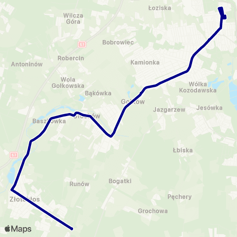 ZTM Warszawa Piaseczno Zgoda – Henryków-Urocze map