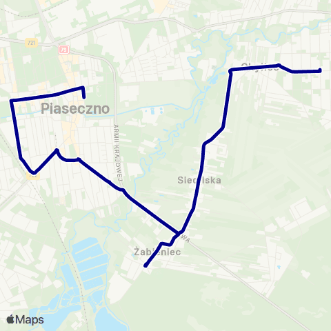 ZTM Warszawa Piaseczno Zgoda – Konstancin-Jeziorna Pańska map