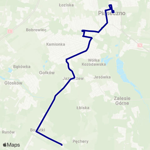 ZTM Warszawa Piaseczno Zgoda – Grochowa map