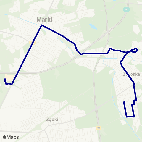 ZTM Warszawa CH Marki – Zielonka 11 Listopada map