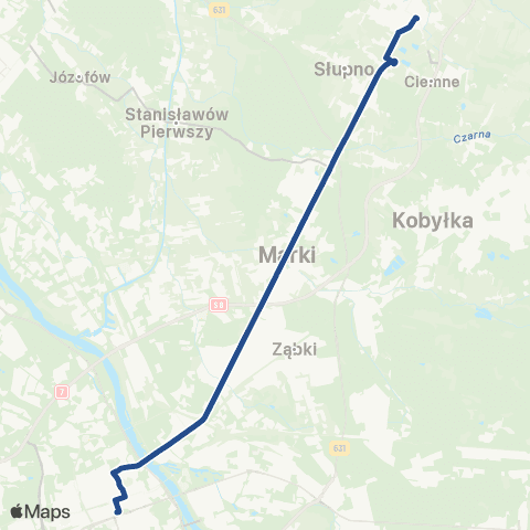 ZTM Warszawa Radzymin Norwida – Dw. Centralny map