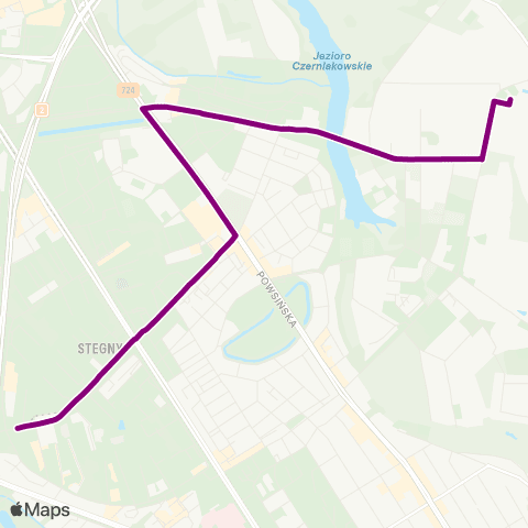 ZTM Warszawa EC Siekierki – Stegny map