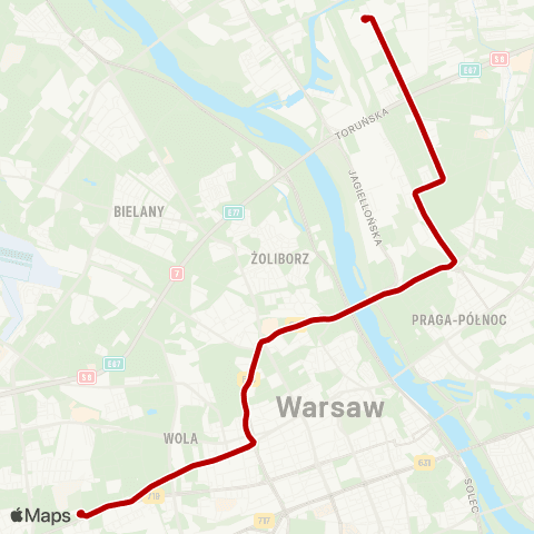 ZTM Warszawa Annopol – Cm. Wolski map