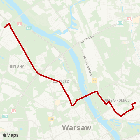 ZTM Warszawa Kawęczyńska - Bazylika – Cm. Wolski map