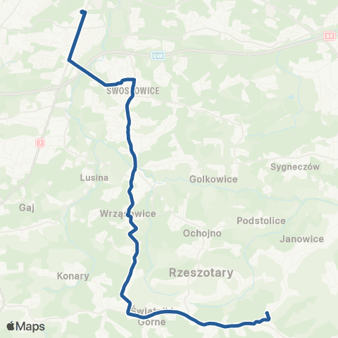 ZTP Kraków Borek Fałęcki ↔ Rzeszotary Panciawa Pętla map